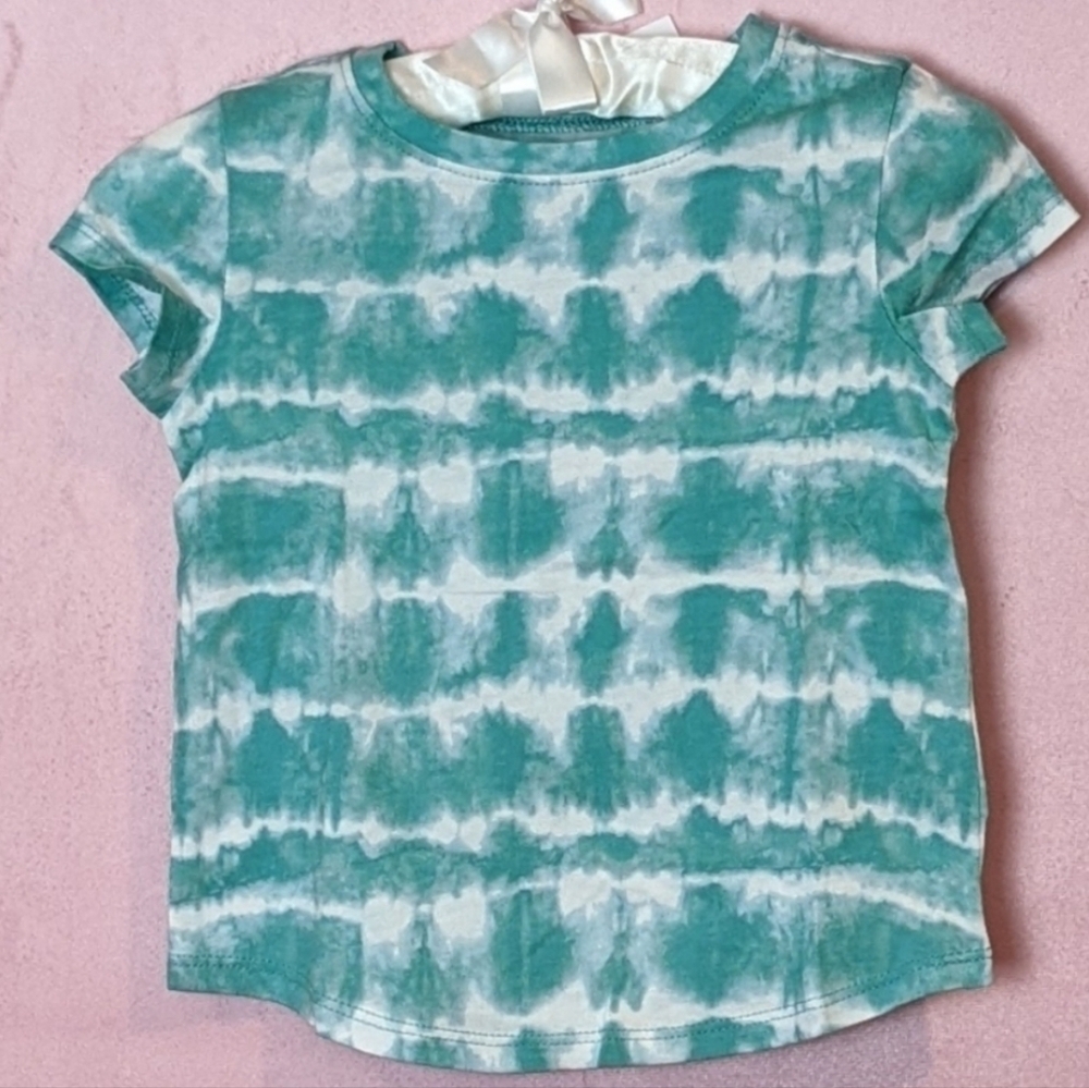 Old Navy Blue Green and White Tie Dye Short Sleeve Tee size 2T